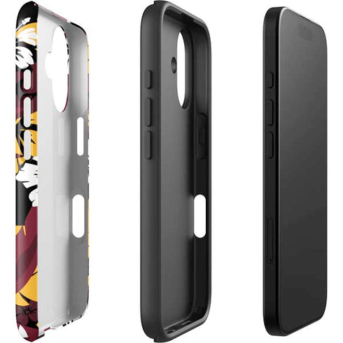 NFL Arizona Cardinals Tropical Print iPhone 16 Impact Case